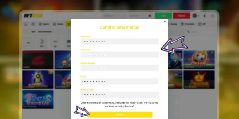Identity verification in the Betvisa application