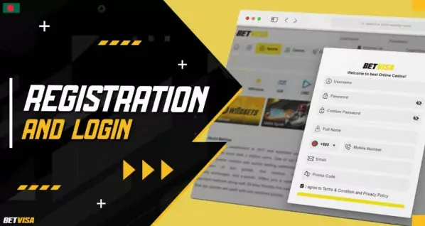 Betvisa registration and login